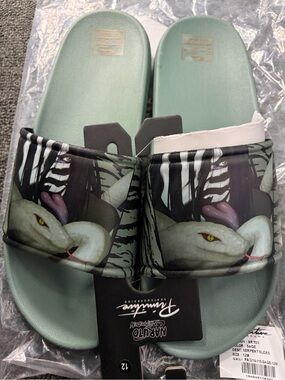 NWT 🐍 Naruto x Primitive Skateboarding Collab Mens Slides flip flops size 12